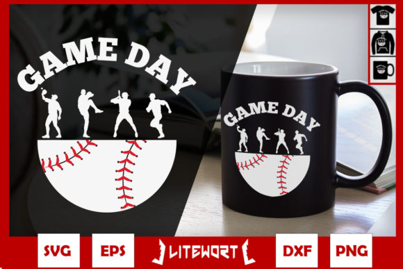 Baseball Game Day Baseball Player Graphics