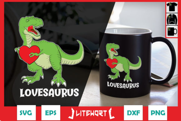 Dinosaur T Rex Boys Valentine Day Graphics