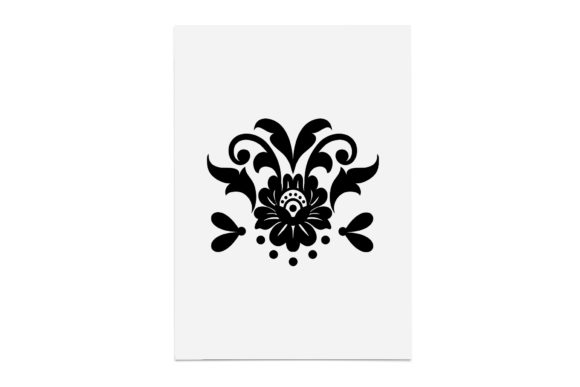 Flower Zentangle: Graphics for Crafts & Small Business Branding