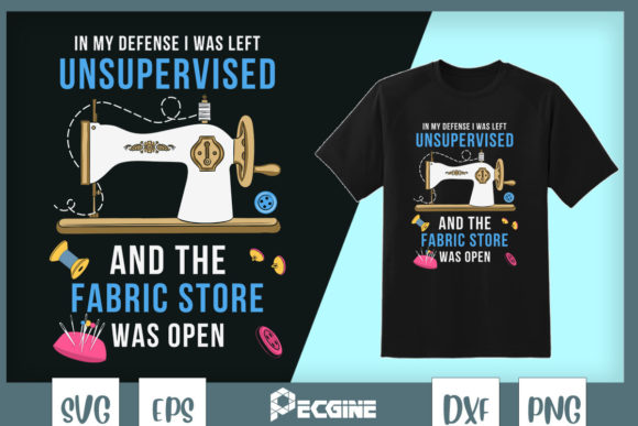 Funny Sewing Quilting Left Unsupervised Graphics