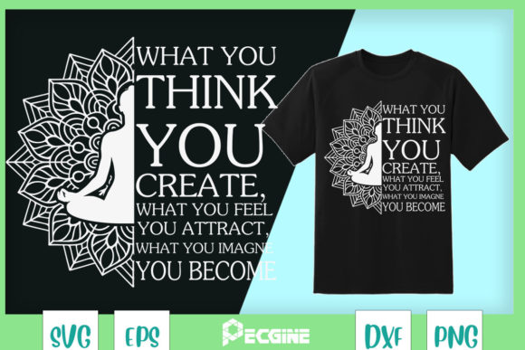 Law of Attraction Buddha Meditation Graphics