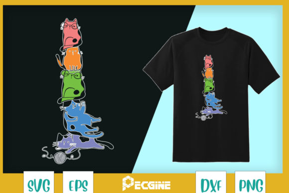 Pride Kawaii Cats Pile Cute Anime Graphics
