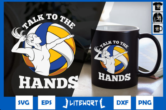 Talk to the Hands Volleyball Blocker Graphics and Crafts