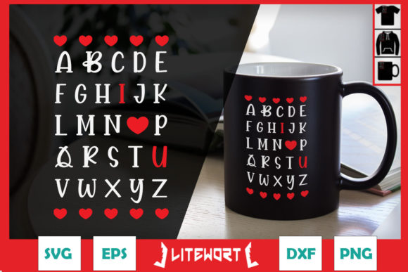 Teacher Valentine's Day ABC I Love You Graphics and Crafts