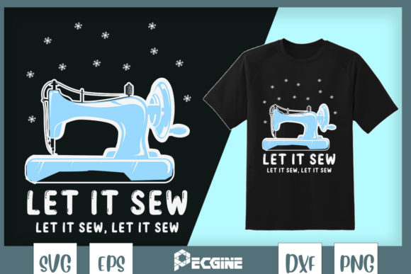 Triple Let It Sew Sewing Machine Graphics