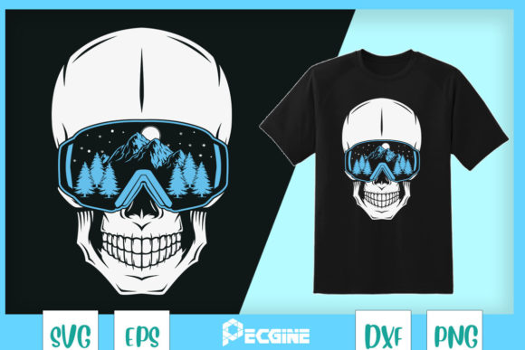 Vail Colorado - Ski Snowboard Skeleton Graphics
