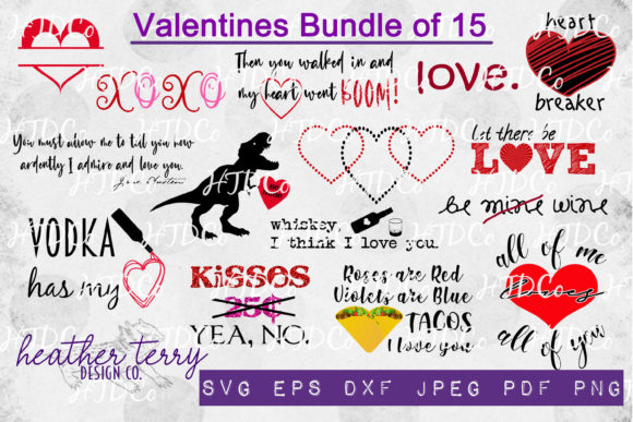 Valentines Bundle: Graphics & Illustrations