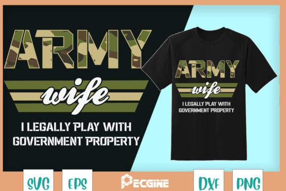 Womens Army Veteran Army Wife Graphics