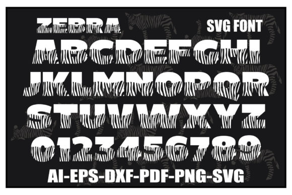 Zebra Font: A Bold Choice for Embroidery